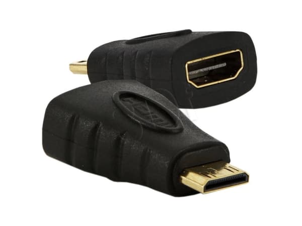 Akyga - HDMI-adapter - HDMI hunn til 19 pin mini HDMI Type C hann - svart