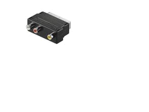 Goobay AVK 195, SCART (21-nastainen), 3 x RCA, uros, naaras, musta