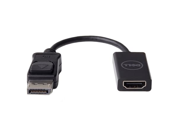 Dell - Video adapter - DisplayPort hann låst til HDMI hunn - for OptiPlex 30XX, 3240, 5040, 70XX, 7440; Precision 7510, 7710; Precision Tower 3420, 3