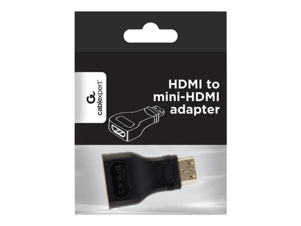 Gembird - HDMI-adapter - 19 pin mini HDMI Type C hann til HDMI hunn
