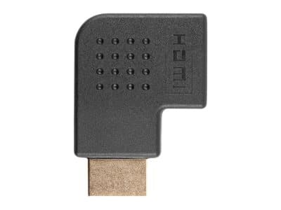 Lanberg - Hög hastighet - HDMI-adapter - HDMI hane vänstervinklad till HDMI hona - svart - stöd för 4K