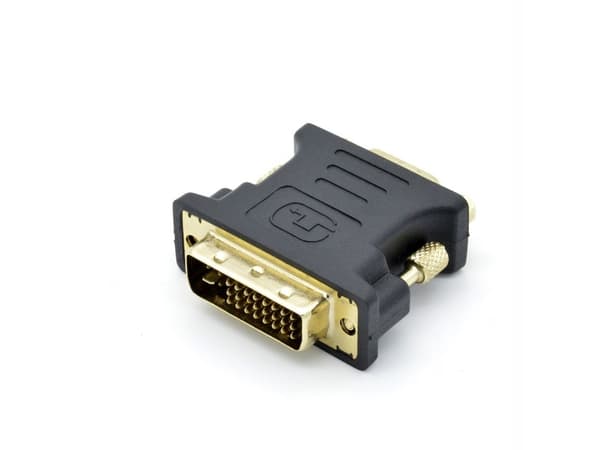 TB DVI M - VGA F Adapter gold platted, 24+5/15