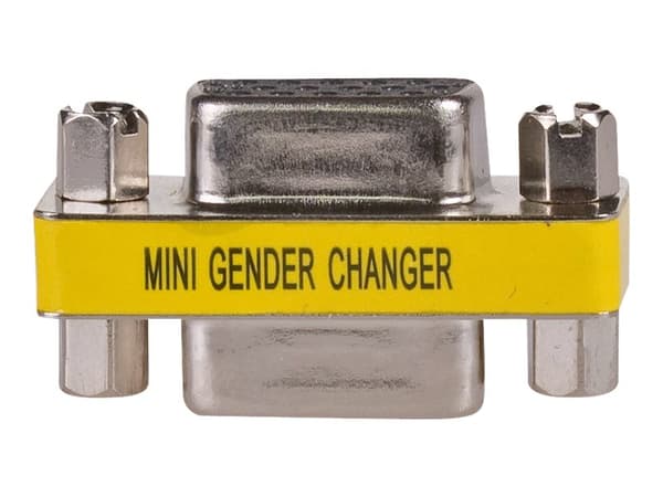 Akyga - VGA-hann-hunnveksler - HD-15 (VGA) (hunn) til HD-15 (VGA) (hunn) - sølv