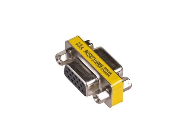 Akyga - VGA-hann-hunnveksler - HD-15 (VGA) (hunn) til HD-15 (VGA) (hunn) - sølv