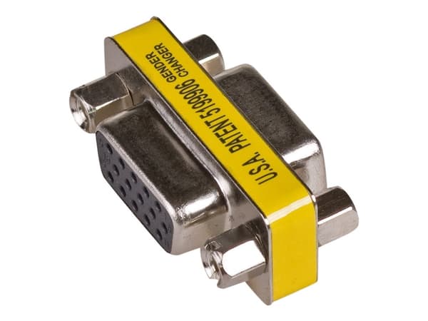 Akyga - VGA-hann-hunnveksler - HD-15 (VGA) (hunn) til HD-15 (VGA) (hunn) - sølv
