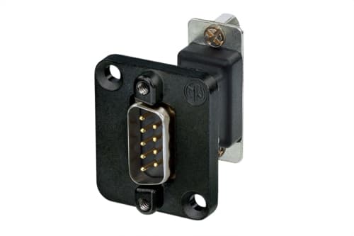Neutrik NADB9MF-B, VGA, VGA, Svart, Rostfritt stål