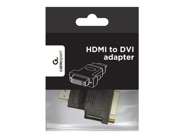 Cablexpert A-HDMI-DVI-3 - Videokort - HDMI hane till DVI-D hona