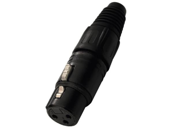 Neutrik NTR-NC3FXBAG, XLR, Musta, Nikkeli, Polyamidi, Polyoksimeteeni (POM), Polyuretaani, Sinkittyä terästä, Nikkeli, UL, UL 94 HB, IEC 61076-2-103,