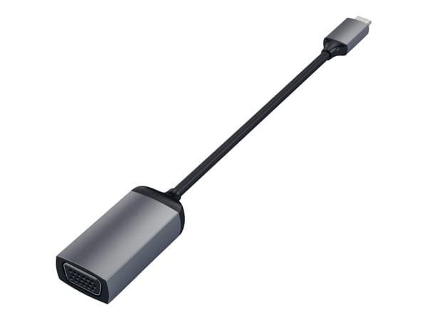 Satechi ST-TCVGAM - Videoadapteri - 24-nastainen USB-C han til HD-15 (VGA) hun - 20,3 cm - avaruuden harmaa - 1080p tuki