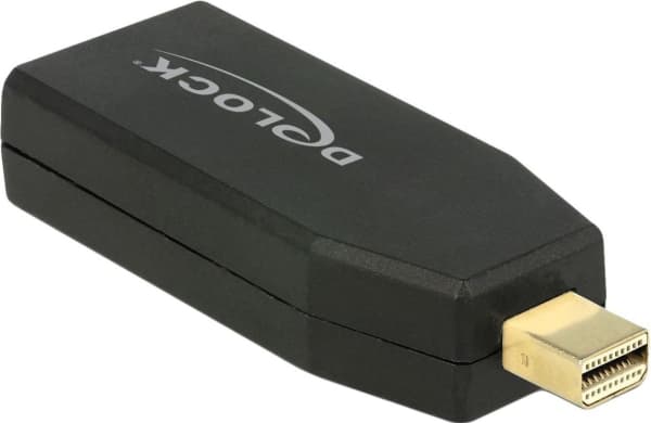 Delock - Video adapter - Mini DisplayPort hann til HDMI hunn - svart - 4K-støtte