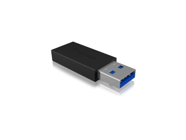 ICY BOX IB-CB015 - USB-adapter - USB typ A (hane) till 24 pin USB-C (hona) - USB 3.1 Gen 2 - svart