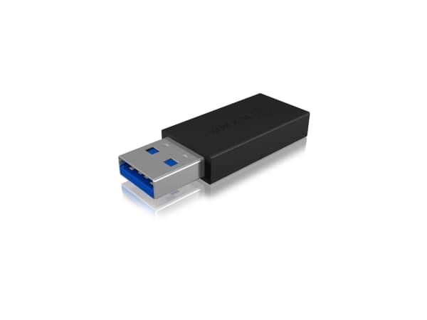 ICY BOX IB-CB015 - USB-adapter - USB typ A (hane) till 24 pin USB-C (hona) - USB 3.1 Gen 2 - svart