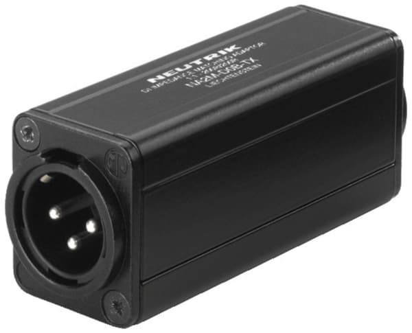Neutrik XLR / RCA, 3-pin XLR, RCA, Sort
