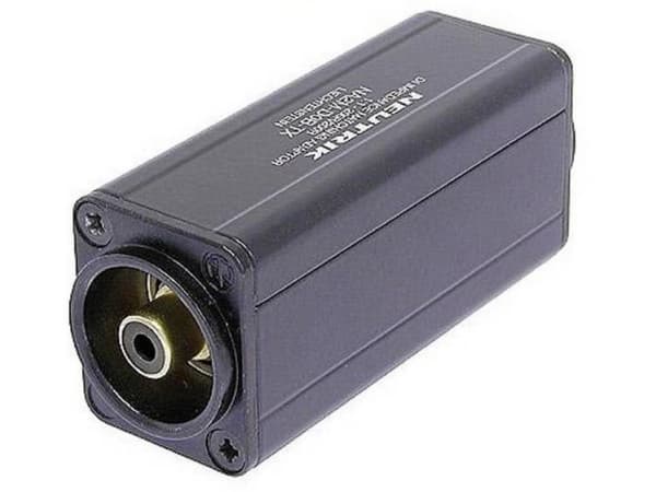 Neutrik XLR / RCA, 3-pin XLR, RCA, Sort