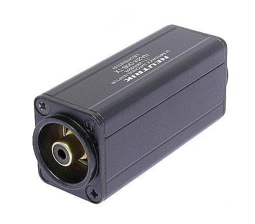 Neutrik XLR / RCA, 3-pin XLR, RCA, Sort