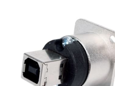 Reversibel USB-gennemføring 2.0 Tilslutning, indbygning NAUSB-W Gennemføring NAUSB-W Neutrik Indhold: 1 stk