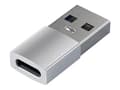 Pikkukuva 1 / 5: Satechi - USB-sovitin - 24-nastainen USB-C (naaras) USB Type A:hen (uros) - USB 3.0 - hopea