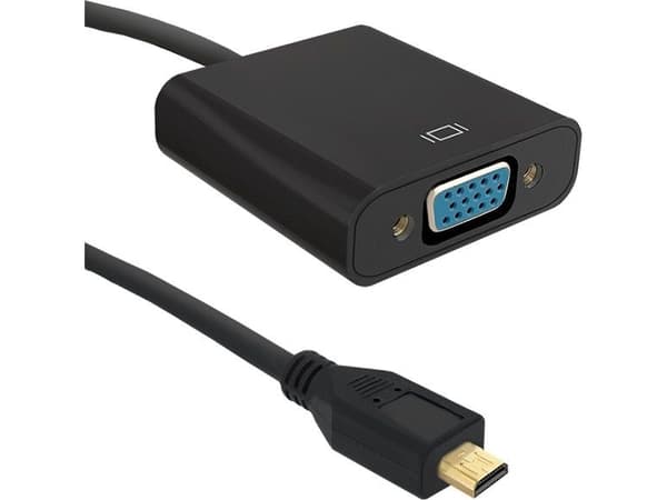 Qoltec - Ekstern videoadapter - HDMI - VGA