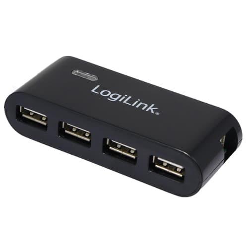 LogiLink USB 2.0 Hub 4-Port - Hubb - 4 x USB 2.0 - skrivbordsmodell