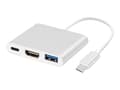 Miniatyrbild 1 av 5: Maclean MCTV-840 - Videokort - 24 pin USB-C hane till HDMI, USB typ A, 24 pin USB-C