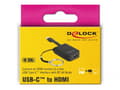 Miniatyrbild 4 av 5: Delock - Extern videoadapter - RTD2171U - USB-C - HDMI - svart