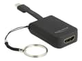 Miniatyrbild 1 av 5: Delock - Extern videoadapter - RTD2171U - USB-C - HDMI - svart