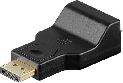 Goobay 63489, DisplayPort, VGA, Sort