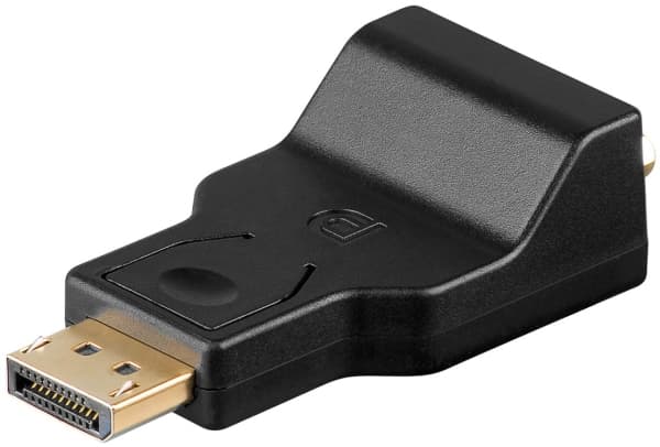 Goobay 63489, DisplayPort, VGA, Sort