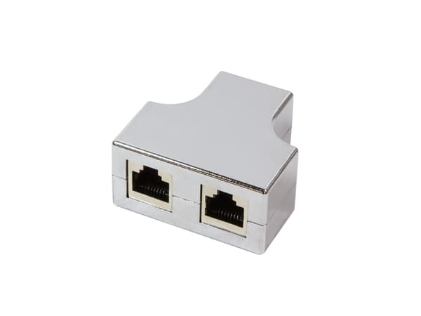 LogiLink T-Adapter - Verkonjakaja - RJ-45 (naaras) RJ-45 (naaras) - suojattu