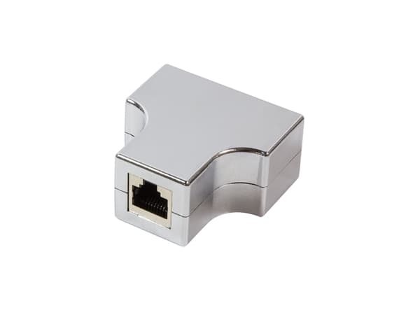 LogiLink T-Adapter - Verkonjakaja - RJ-45 (naaras) RJ-45 (naaras) - suojattu