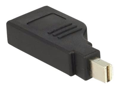 Delock Adapter mini Displayport 1.2 male > Displayport female 4K 90° turned - DisplayPort-adapter - Mini DisplayPort (hann) vinklet til DisplayPort (