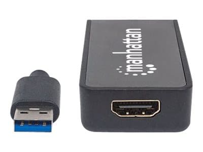 Manhattan 152259, 2560 x 1440 piksler, CE FCC HDMI HDCP, Sort, Plast, 0,6 mm, 70 g