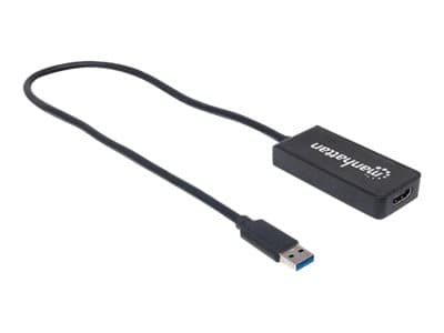 Manhattan 152259, 2560 x 1440 piksler, CE FCC HDMI HDCP, Sort, Plast, 0,6 mm, 70 g