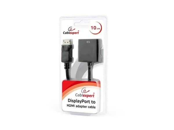 Cablexpert - Videoadapter - DisplayPort han til HDMI hun - 10 cm - lajittelu - 1080p tuki