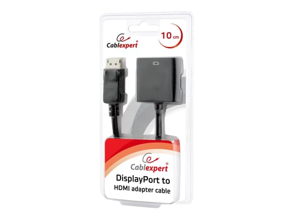 Cablexpert - Videoadapter - DisplayPort han til HDMI hun - 10 cm - lajittelu - 1080p tuki
