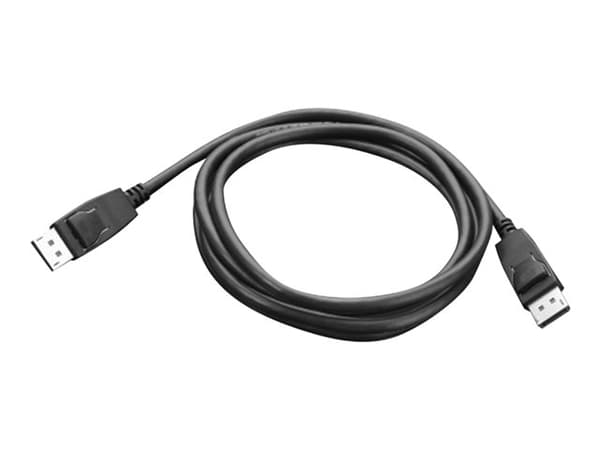Lenovo - DisplayPort kaapeli - DisplayPort (han) til DisplayPort (han) - 1,8 m - ThinkCentre M80s Gen 3; M80t Gen 3; M90a Gen 3; M90q Gen 2; M90s Gen