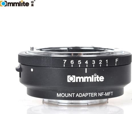 Commlite ADAPTERI Olympus / Panasonic Micro 4/3 m4/3 - NIKON / NIKKOR + Aukko