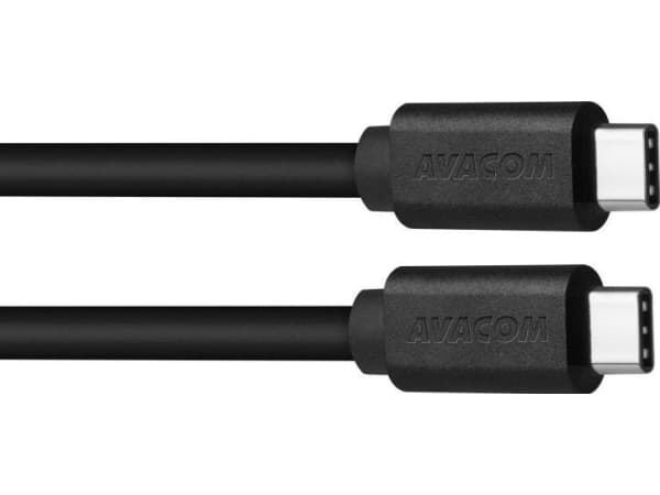 Avacom USB cable Charging and data cable (2.0), USB C to USB C, 1 m, black, Avacom, blister, max. 480Mbps