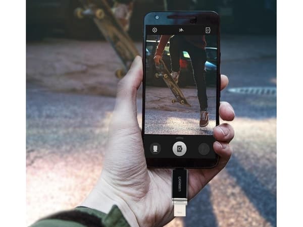 USB-A 3.0 til USB-C 3.1-adapter UGRØN (hvit)