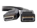 Miniatyrbilde 4 av 5: TECHly - Adapterkabel - DisplayPort hann til HDMI hann - 2 m - skjermet - svart - 4K-støtte