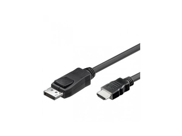 TECHly - Adapterkabel - DisplayPort hann til HDMI hann - 2 m - skjermet - svart - 4K-støtte