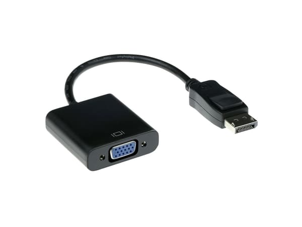 ACT AK3996 videokabelkobling 0,15 m DisplayPort VGA Sort