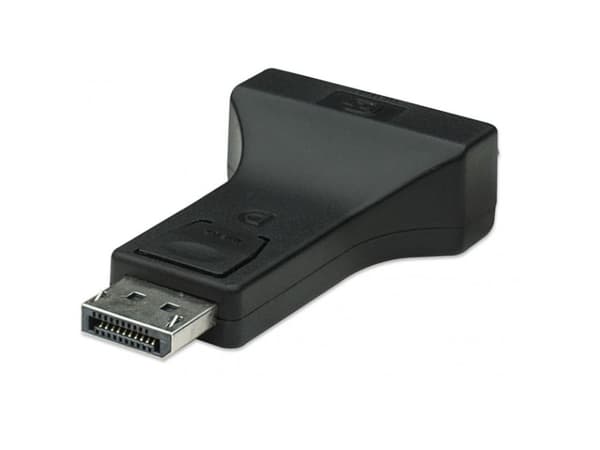 Techly DSP-229, DisplayPort, DVI-I, Sort
