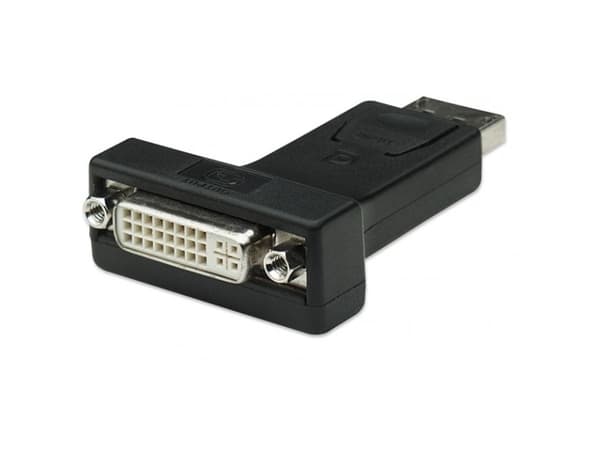 Techly DSP-229, DisplayPort, DVI-I, Sort