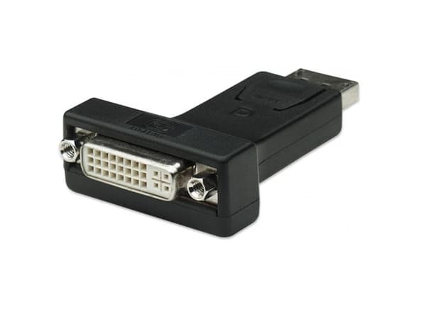 Techly DSP-229, DisplayPort, DVI-I, Sort