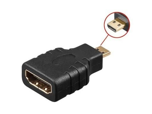 Techly Micro D HDMI - HDMI M/F Micro HDMI D Svart