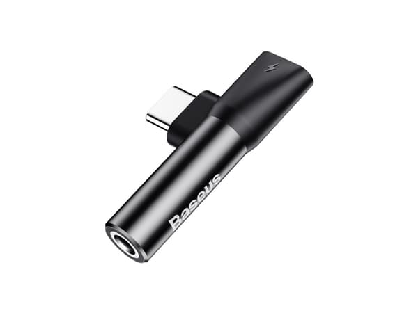 Baseus CATL41-01, Type-C, Type-C / 3.5 mm, Svart