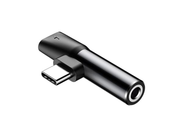 Baseus CATL41-01, Type-C, Type-C / 3.5 mm, Svart