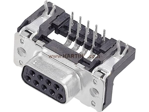 Harting Harting 09 66 452 6613 D-SUB pinneliste 90 ° Poltal: 37 Lodning 1 stk