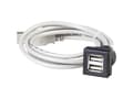 Pikkukuva 2 / 2: USB-tupla uppoasennus OKTRON-Juwel uppoasennus pystysuoraan OKJ_2USB Schlegel Sisältö: 1 kpl
